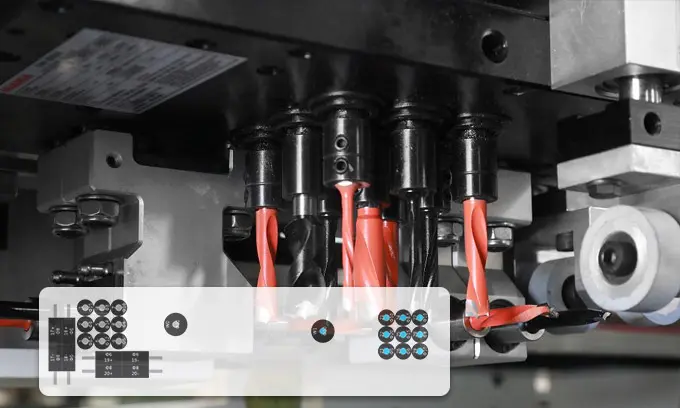 سی ان سی سوراخ کاری 6 وجه تک هد SKH-612NT