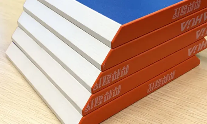 نمونه کار دستگاه لبه چسبان سوپر فول فارسی بر با قابلیت برش 90 و 45 درجه